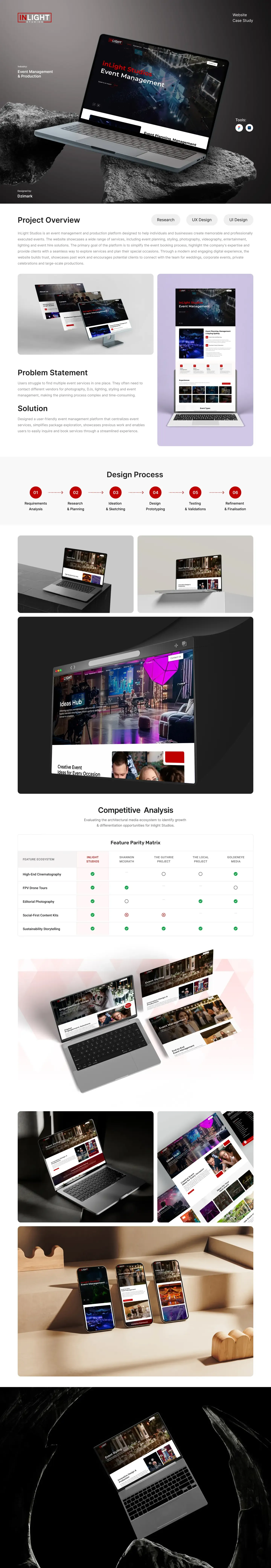 InLight Studios website case study