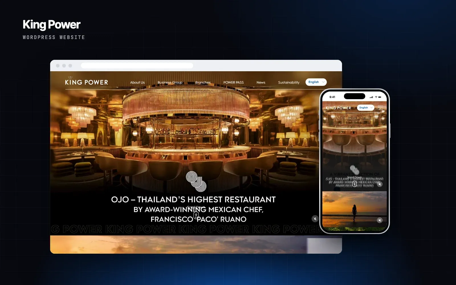 King Power website design