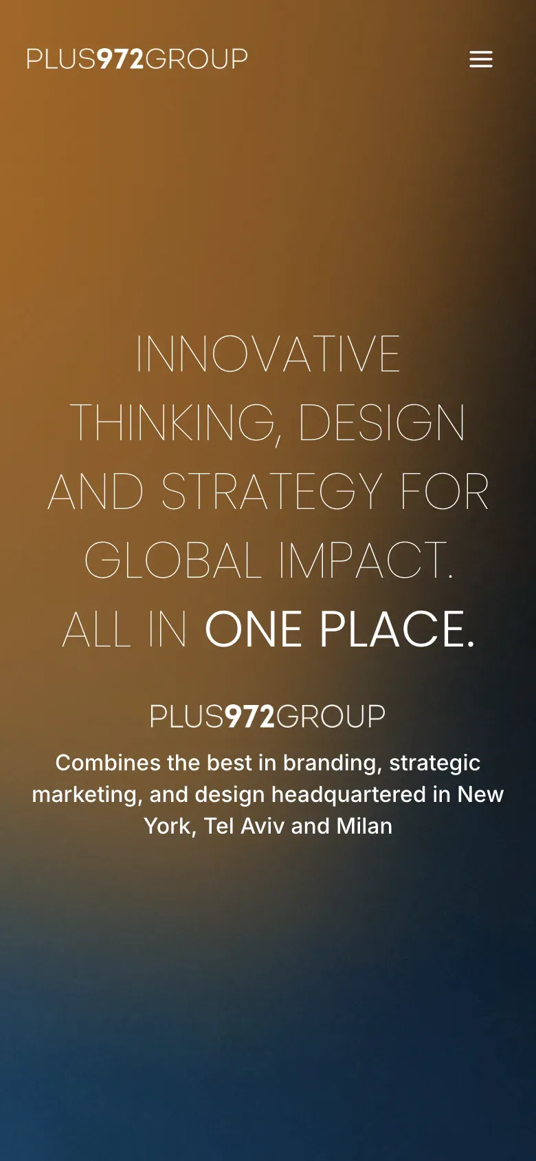 Plus972 Group website on a phone (1)