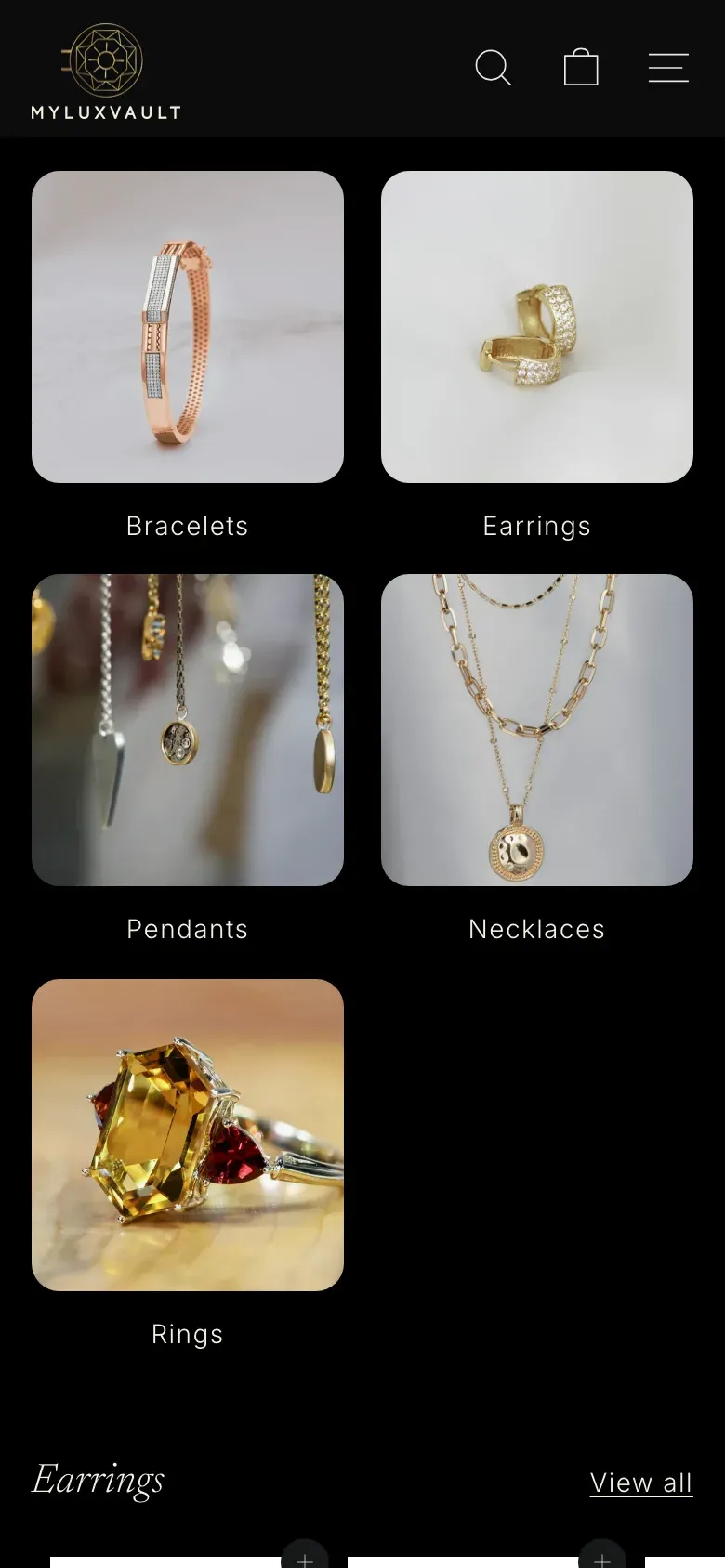 MyLuxVault website on a phone (2)