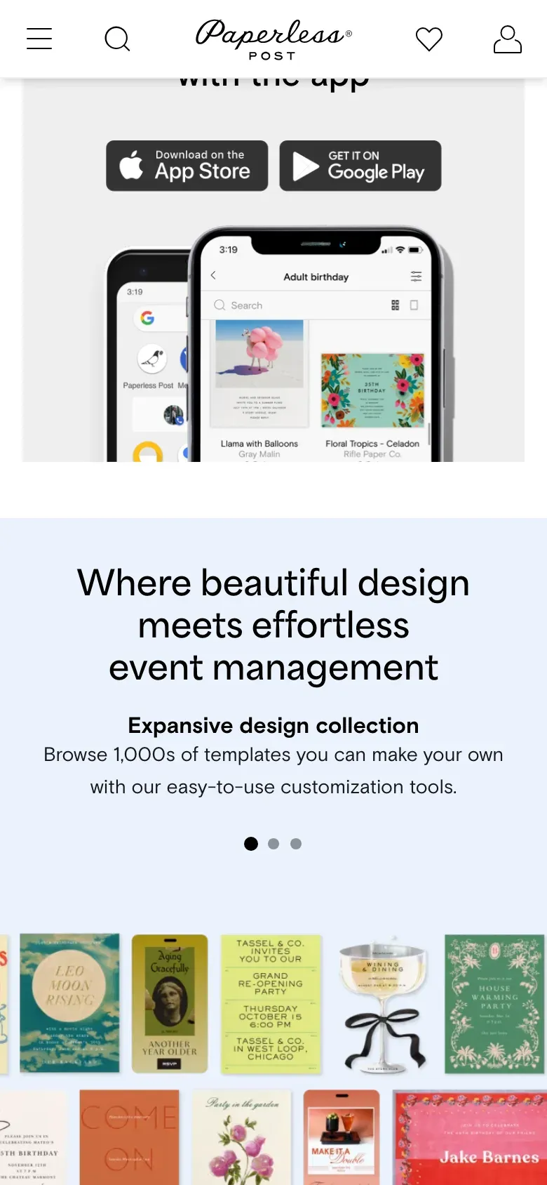 Paperless Post website on a phone (2)