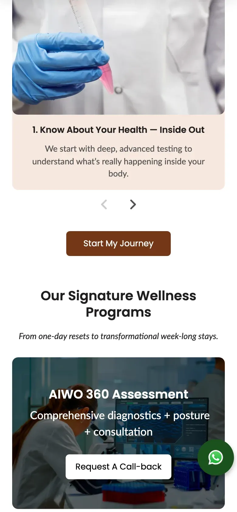 AIWO website on a phone (2)