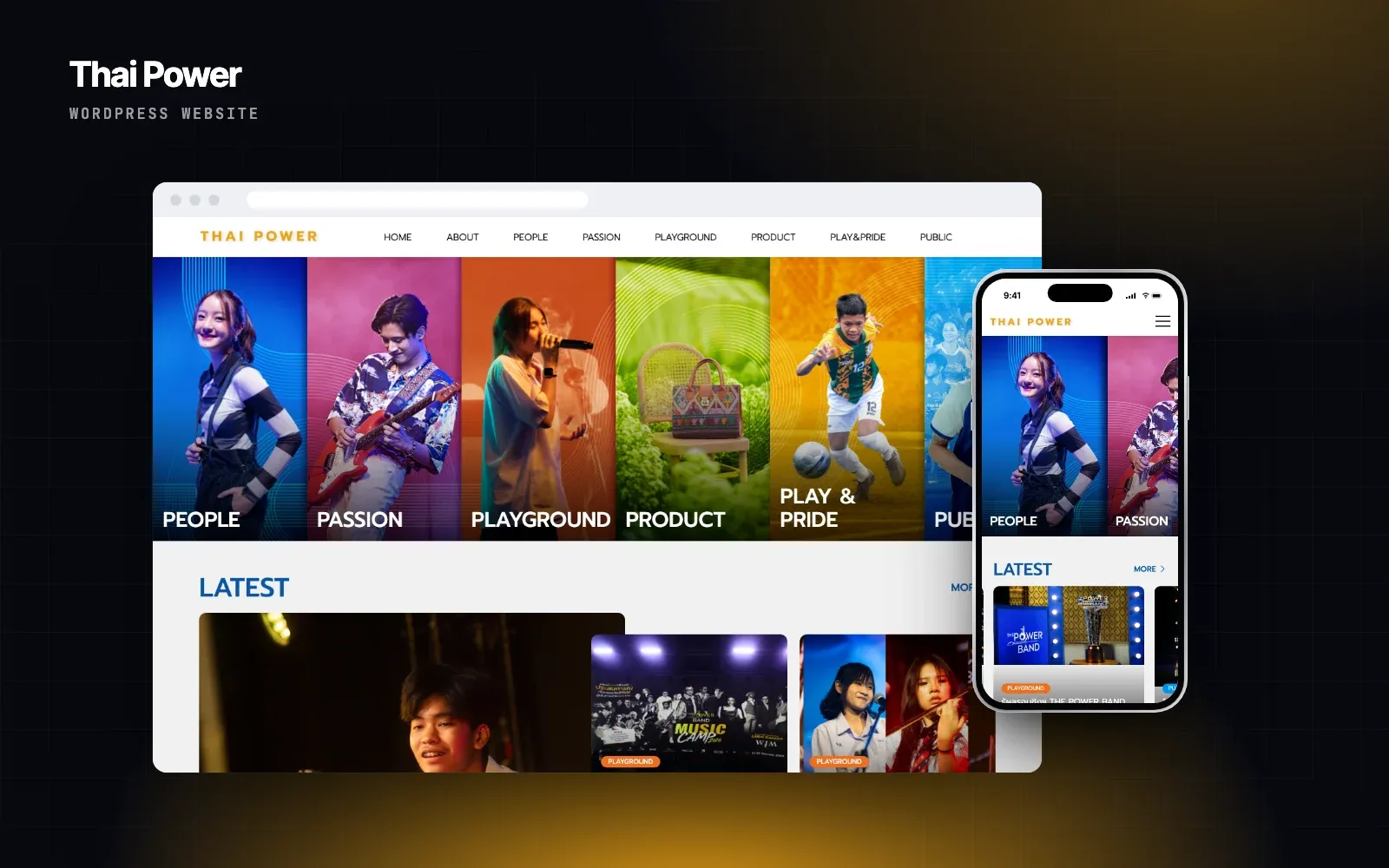 Thai Power website design